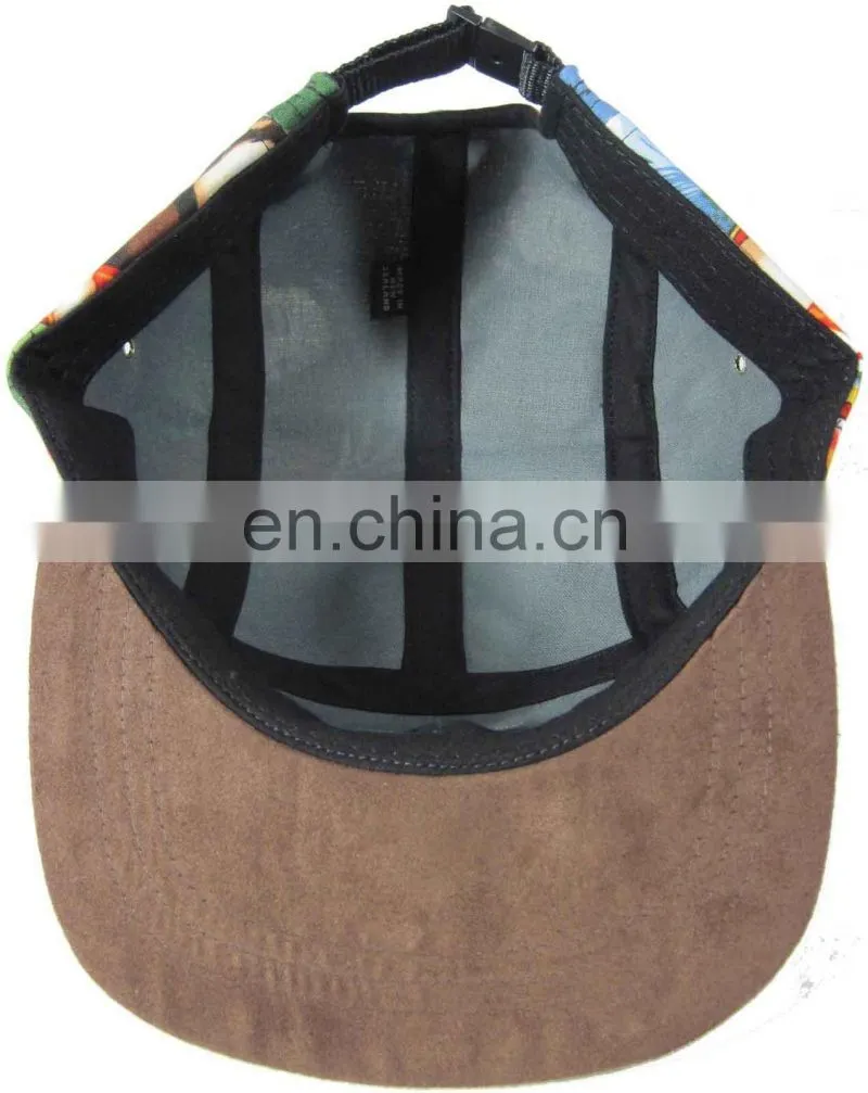 Beauty jewelry blue five panel wool camp snapback hat