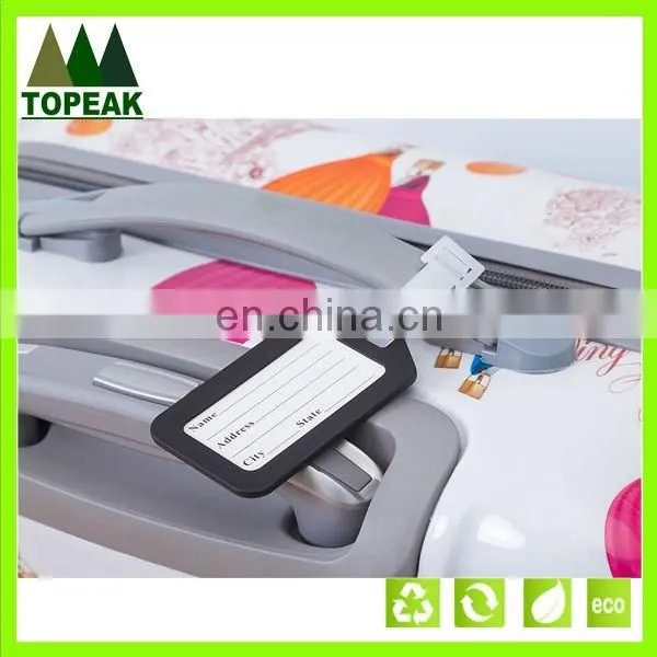 Popular Promotional Gifts With Client Logo Custom PVC Luggage Tag