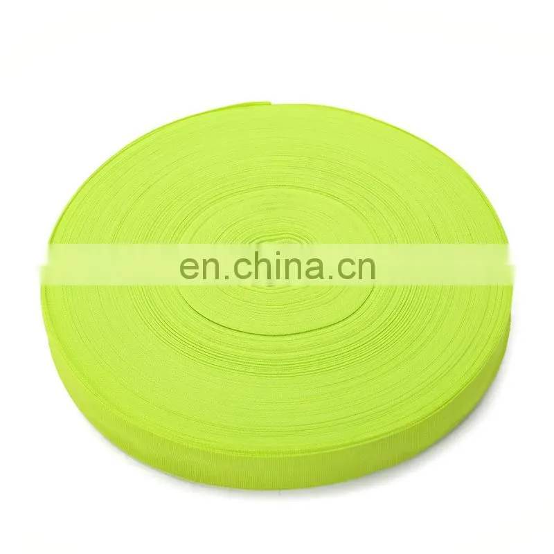 Factory supply high quality multi colored polyester webbing for bags