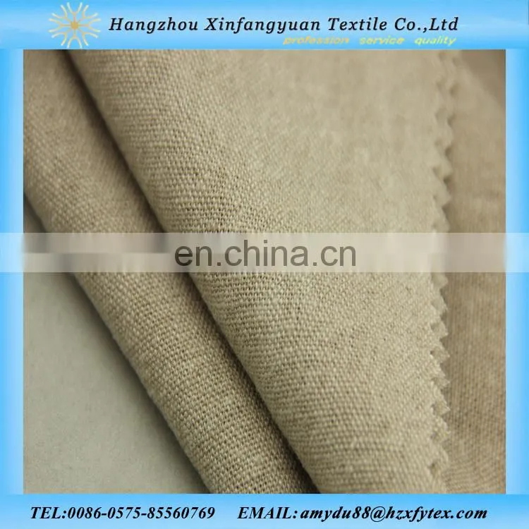 Linen viscose printed fabric for curtain Viscose hemp fabric
