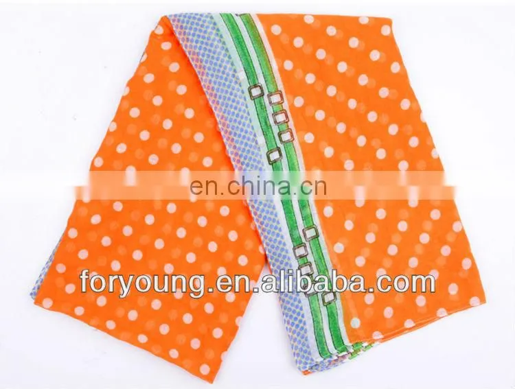 fashion polka dot printed scarf