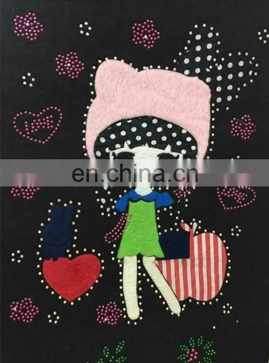 New Design Umbrella Hot Fix Motif Chenille Rhinestone Decorative Embroidered Patches