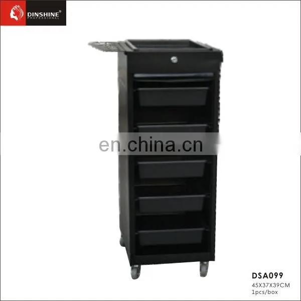Red Lockable hair salon trolley Hair 43*43*83cm