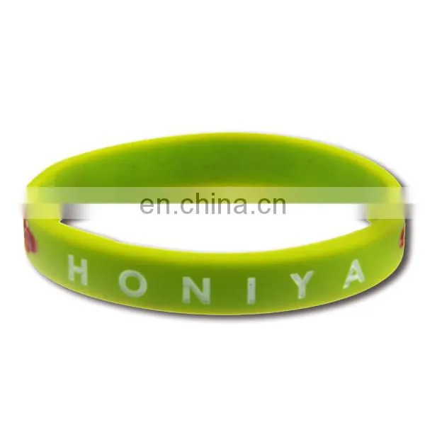 Color filled bracelet silicone