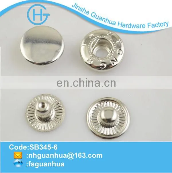 New items plating nickle metal snaps for clothing