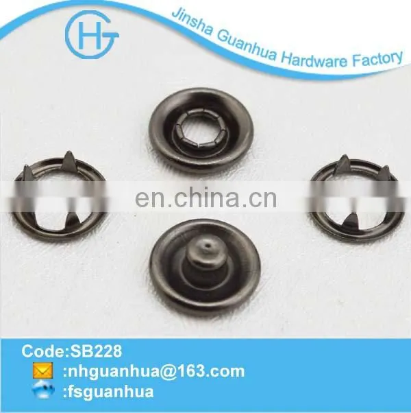 fashion design cloth metal button snaps for leather for jeans