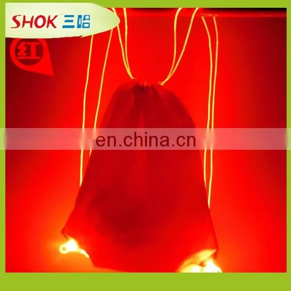 Outdoor activities Identify LED light backpack at night made in China