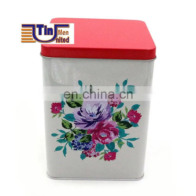 Wholesale High Quality Big Square Cosmetics, Biscuit, Tea Tin Box