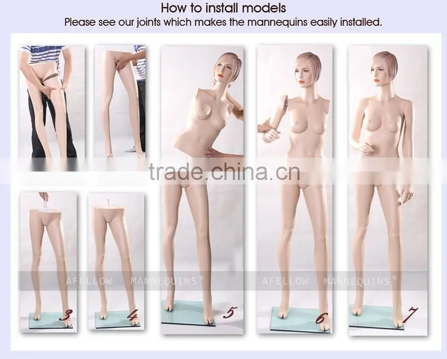 Fashion Women Head Mannequin Plastic female mannequin H1070