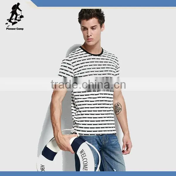 Fashion striped men t shirt with good quality