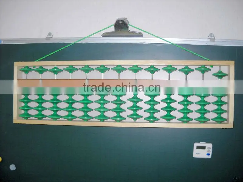 13 Rods Green Beads Teacher Abacus Soroban