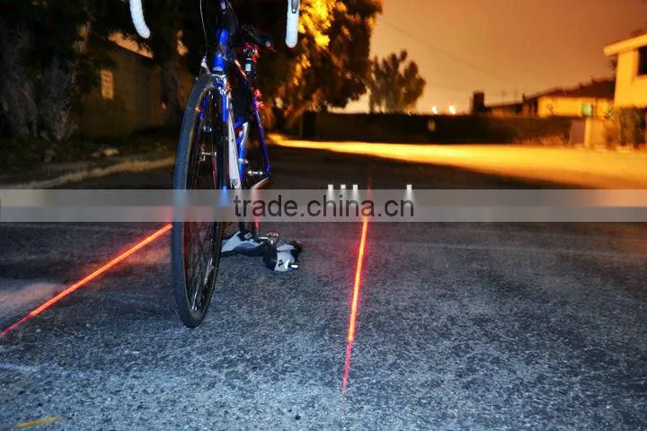 Ultra Bright 2 Laser Lane Markers Tail Bike Lights