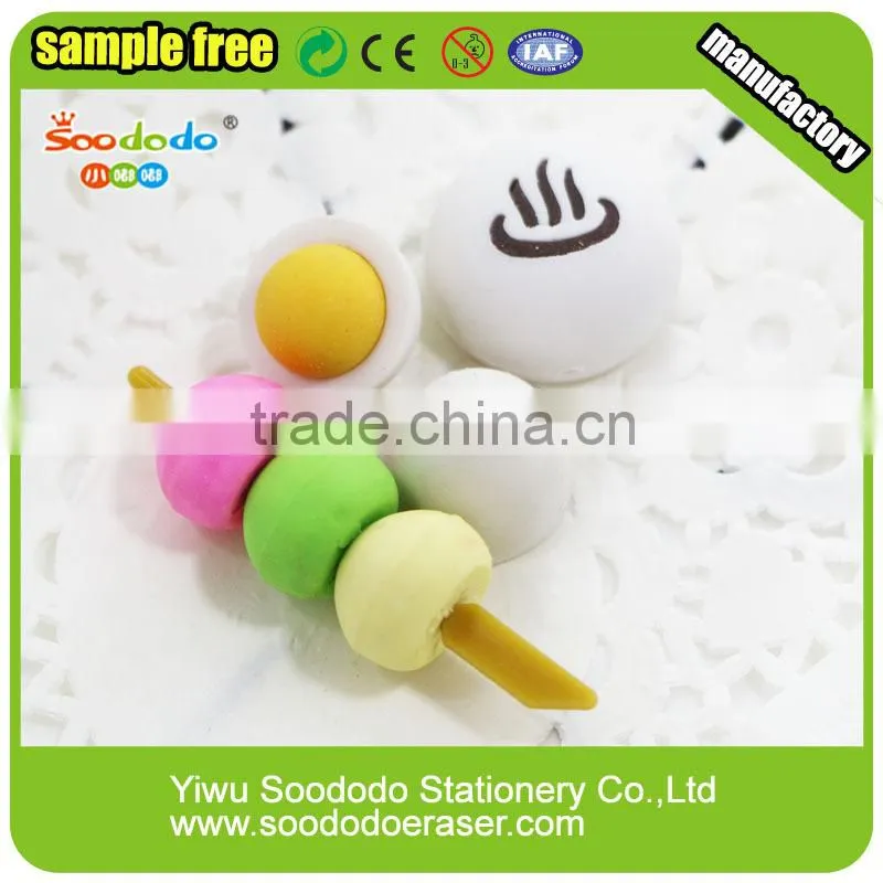 Wholesales hot sell new designs 3D shaped rubber eraser