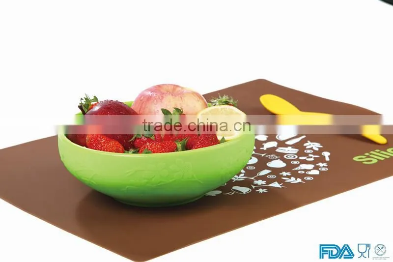 FDA standard heat resistant non-stick silicone spoon/silicone baby spoon
