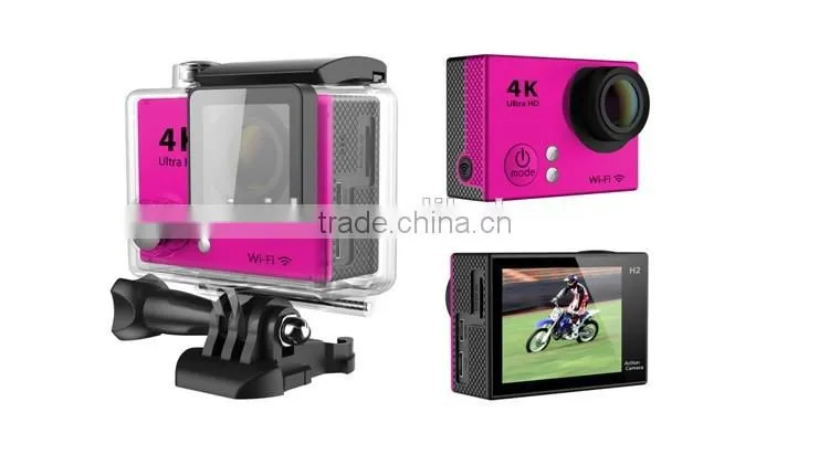 0.95" OLED Front Screen 2.0" LCD Back Screen Dual Screen 4K(3840*2160) Action Camera H3 with WiFi Remote Controlling Via APP