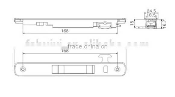 TS008 aluminum accessories aluminum window locks