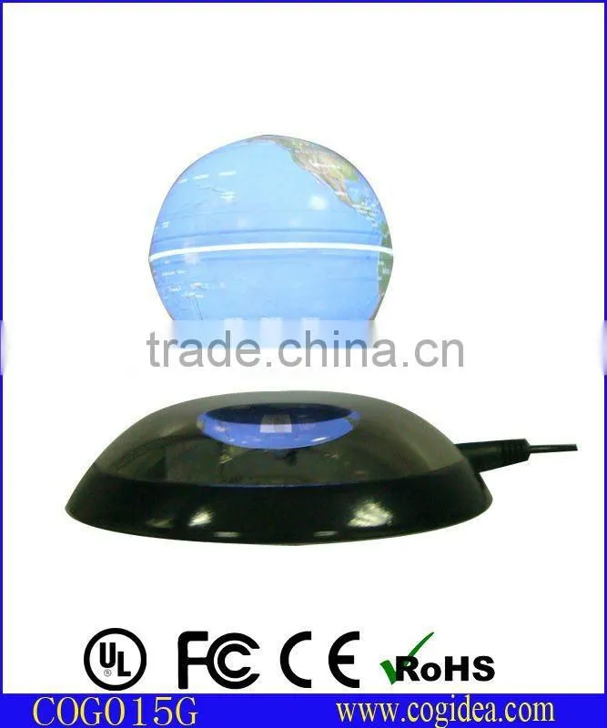 China supplier novelies floating products magnetic levitating globe suspending globe floating 3" lighting globe