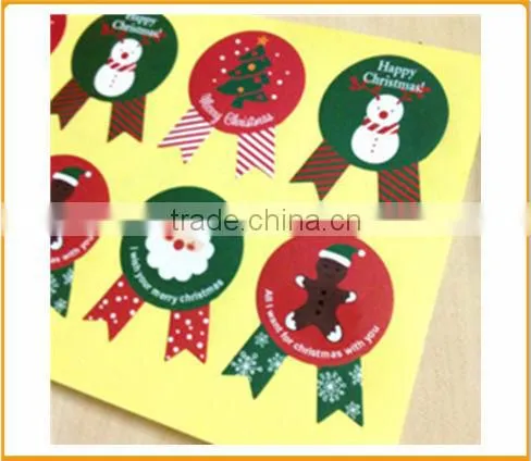 New arrival latest design christmas sticker roll