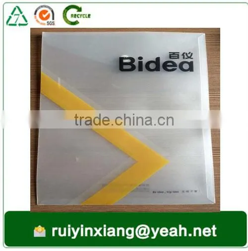 custom size clear pp document folder frosted file bag