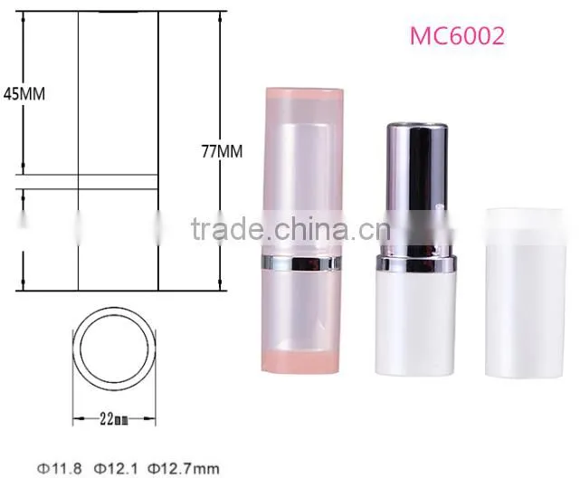 MC6002 round plastic liptsick tube