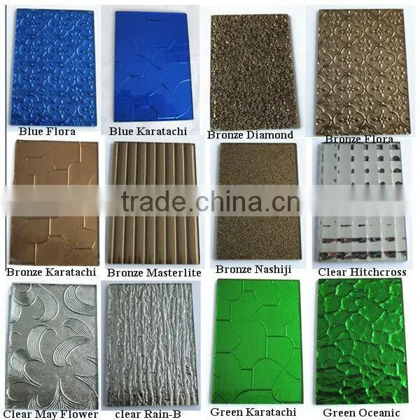 Qingdao Hot Sell 3mm-6mm Color Figured Mirror Sheets for Home Decoration