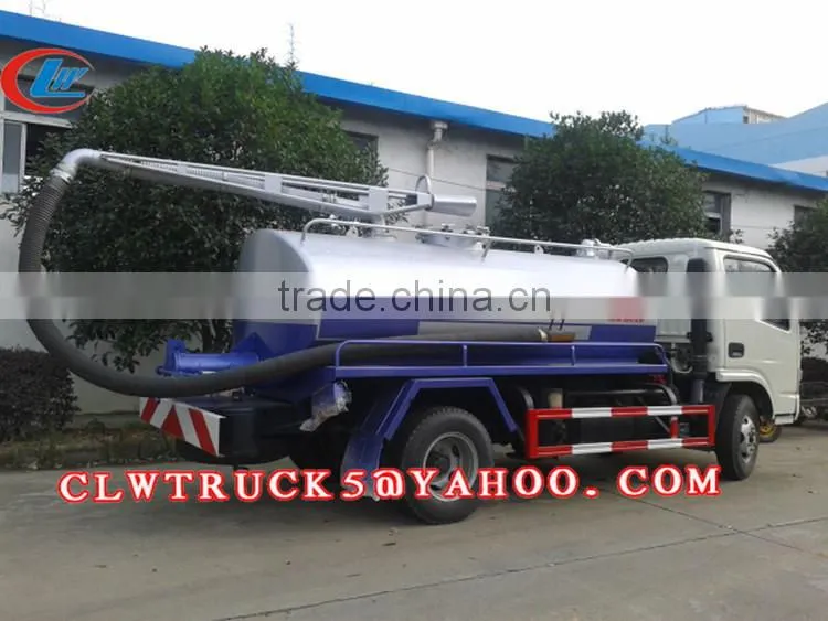 2015 factory supply Dongfeng septic tank truck,Diesel New 4x2 vacuum trucks for sale