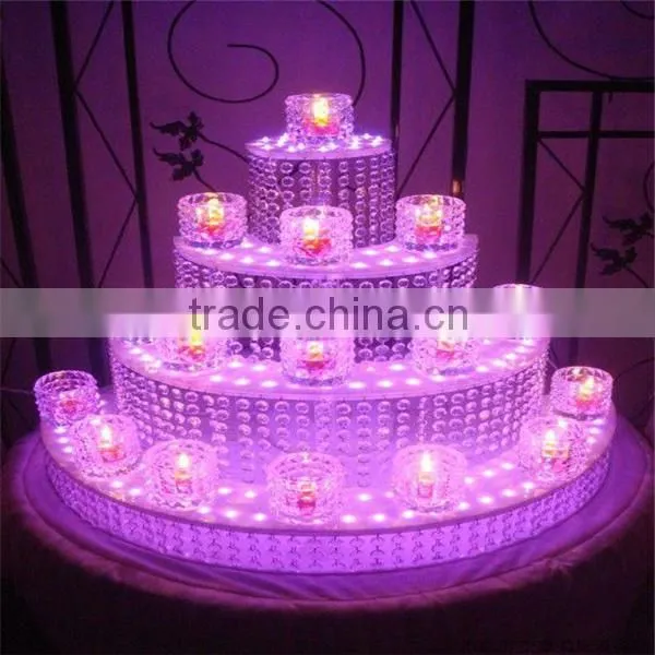 2015 crystal wedding candle holder for decoration