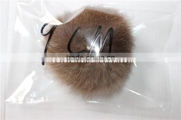 Genuine Real Fox Pom Pom Ball For Winter Women&Kids Accessories Beanie Hat Cap Top Fur Ball Colorful