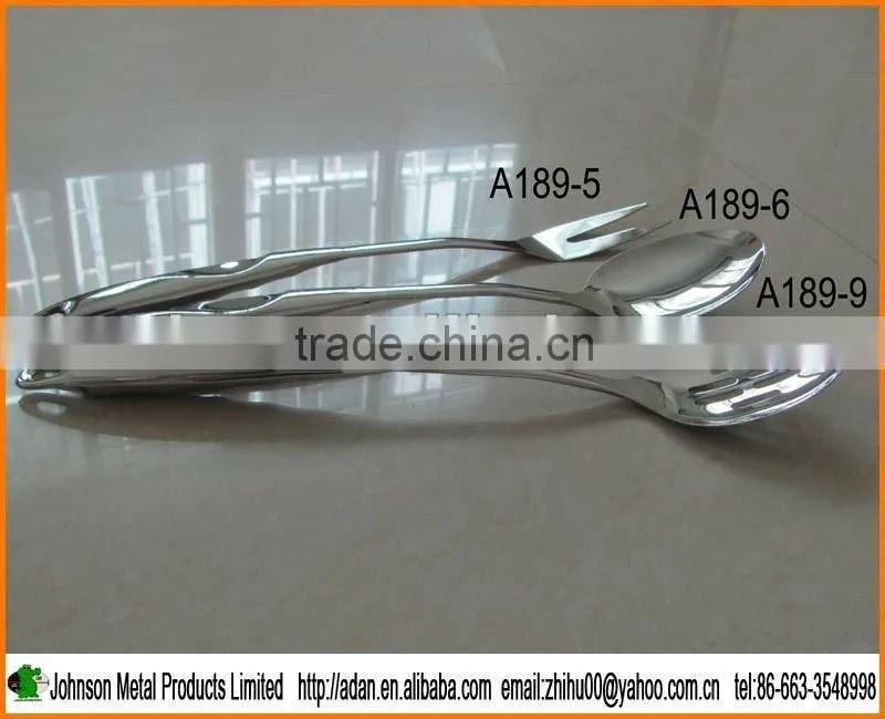 Newest Products -- SS Hollow Handle Kitchen Utensils -- Long Serving Spoon, Kitchen Meat Fork