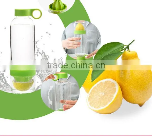 FDA LFGB SGS approved tritan lemon Bottle Fruit Infuser Water Bottle