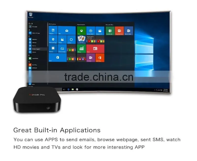 Vensmile 2016 wholesale W8 Pro Z8300 Wintel box mini pc