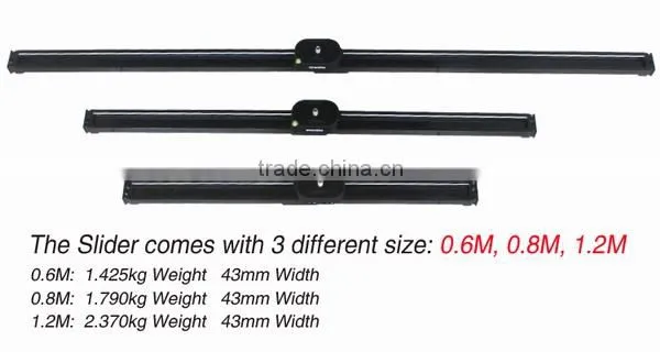 Commlite 24'' 60cm Camera Video Track Slider Video Stabilizer with Ball-Bearing for DSLR / Camcorders