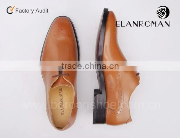 High quality 100% handmade leather oxford shoes men fashion dress shoes
