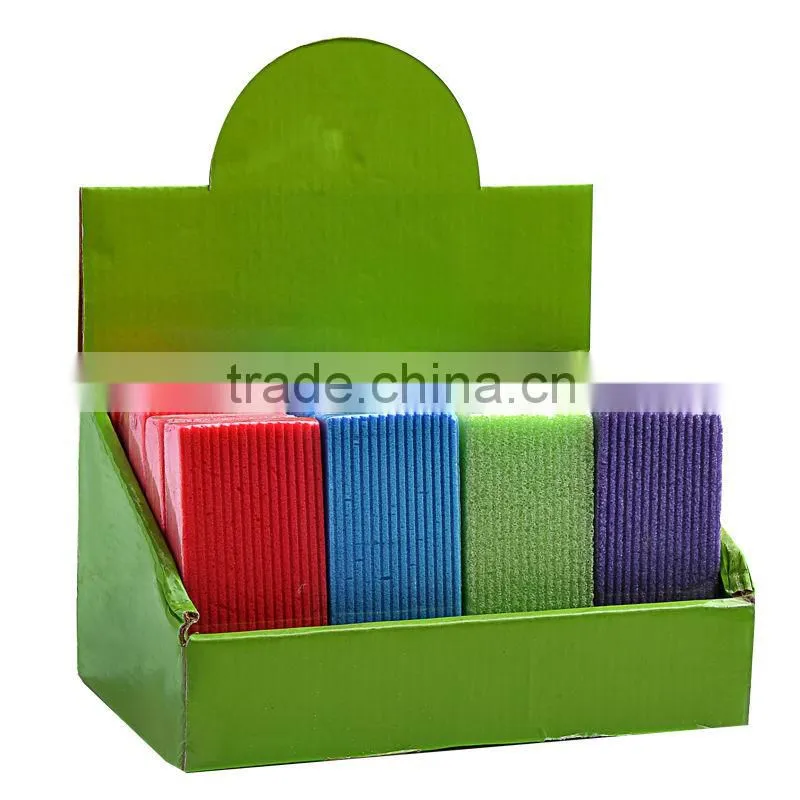 Colourful exfoliate pumice stone with rectangle shape