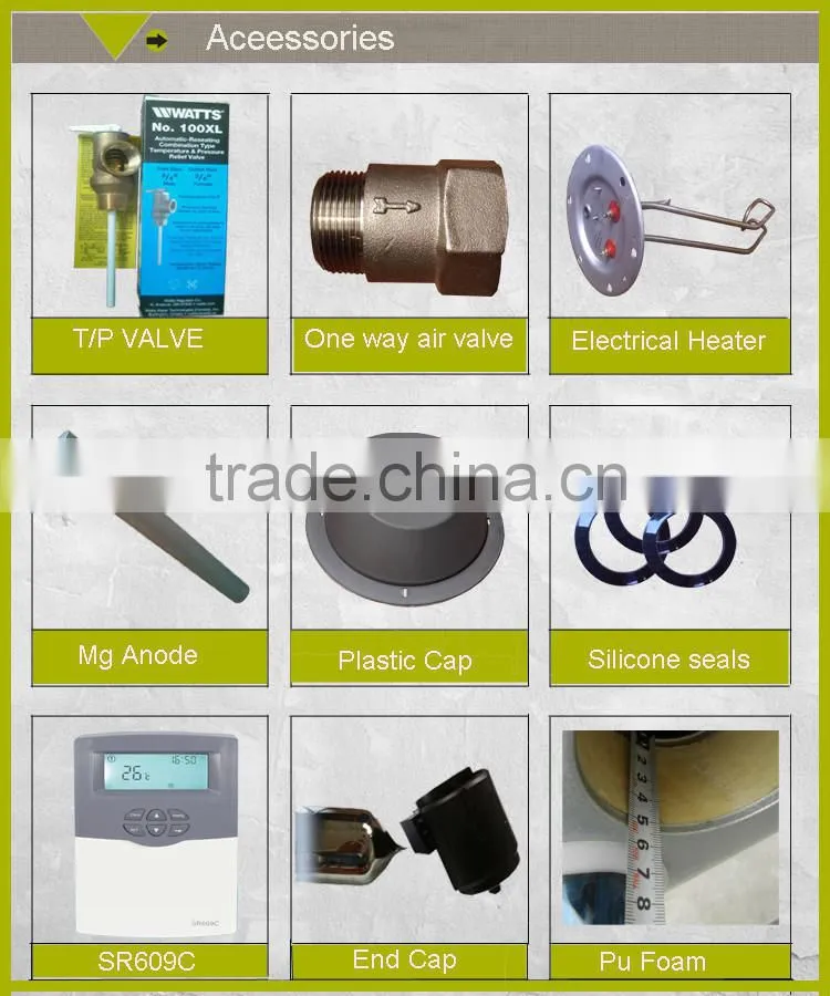 quick heating rooftop solar water heater