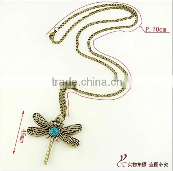 sweater chain Clothing Accessories vintage dragonfly pendant necklace