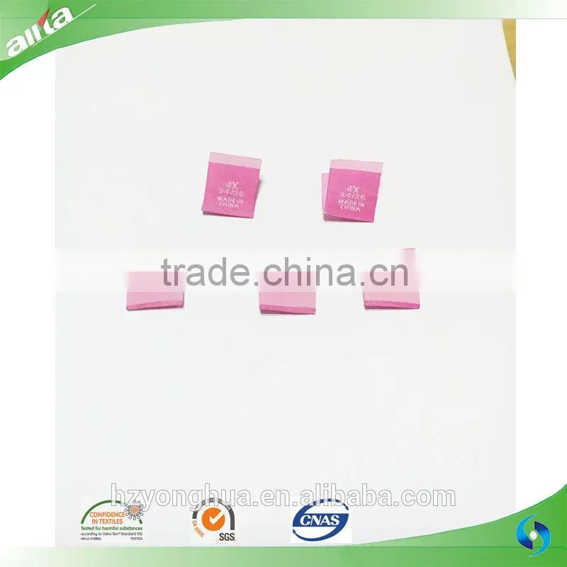 Wholesale care tags for garments, satin care tags and white luxury care tags for apparel
