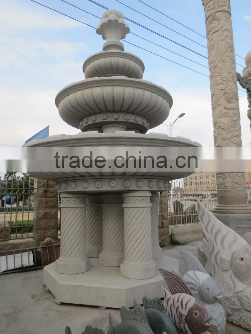 marble water fountain statues