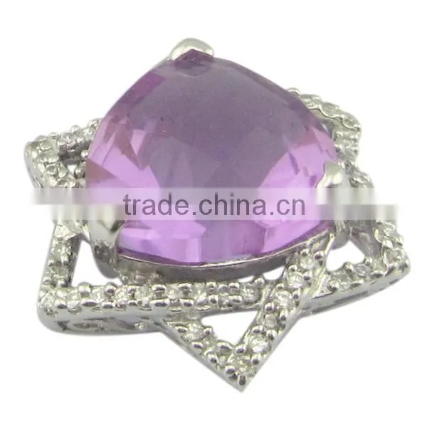 sterling silver Amethyst pendant