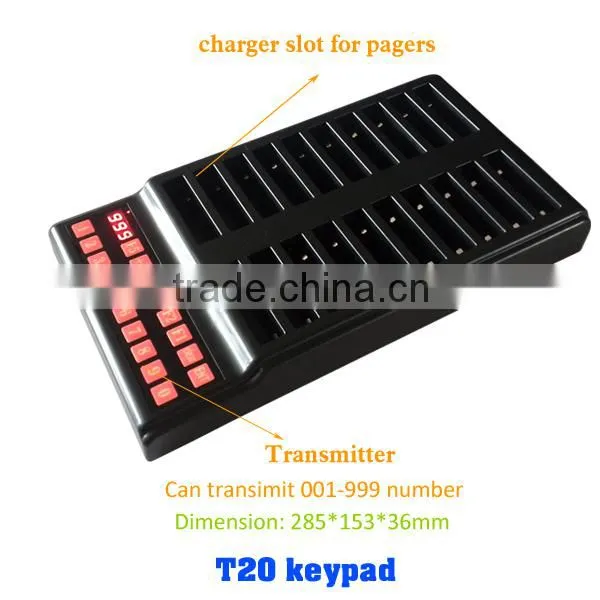 Guest Coaster Pager System for KFC fast food restaurant call customer to pick up order sound vibration flash