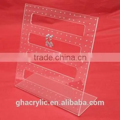 GH-RZ355 Contemporary design modern Acrylic Earring Display Card,Plexiglass Earring Display