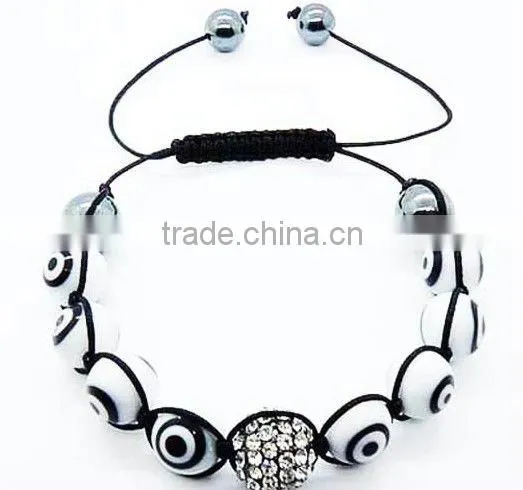 evil eye shamballa bracelet