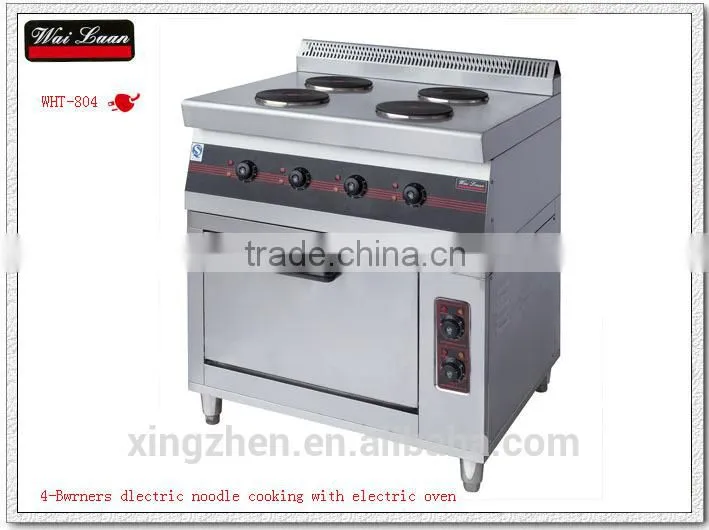 4 burner electric noodle cooking with electric oven