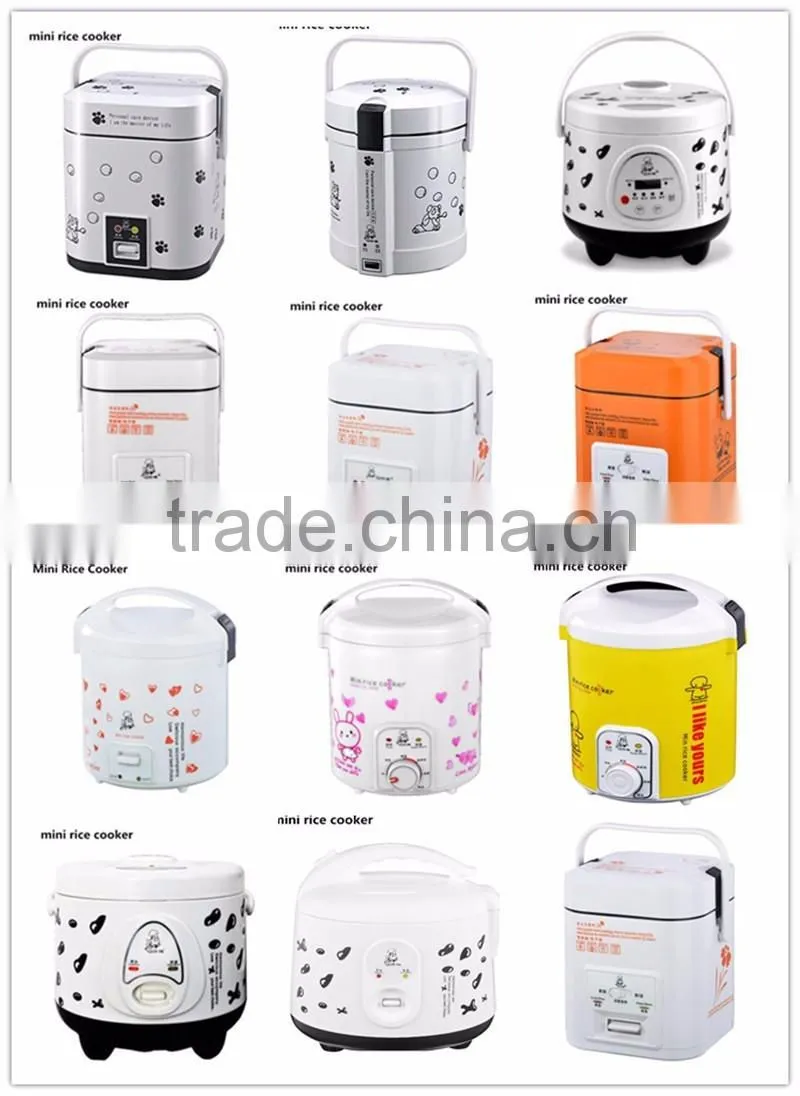 fast cooking 1.5L mini rice cooker for 1 to 2 people