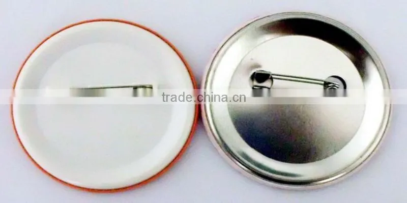tin pin button badge / tin cloth badge / safety pin tin button badge