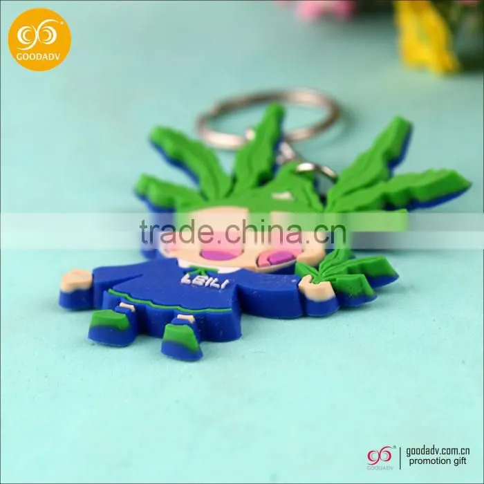 Fashion new products custom soft pvc cartoon character gift keychains