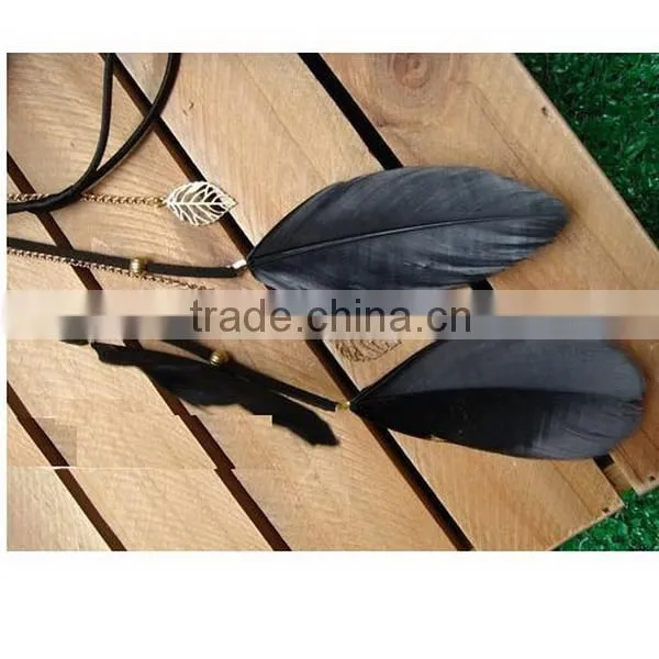 2014 fashion celebrity Bohemia hairband type peacock feather hairband