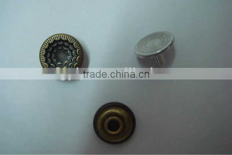 9.5mm antique metal jeans rivets
