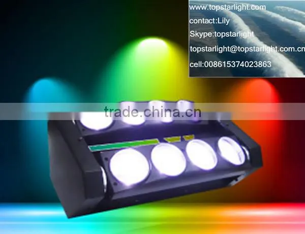 CE&ROHS Proved LED Spider effect dj lights with 8*10W RGBW led