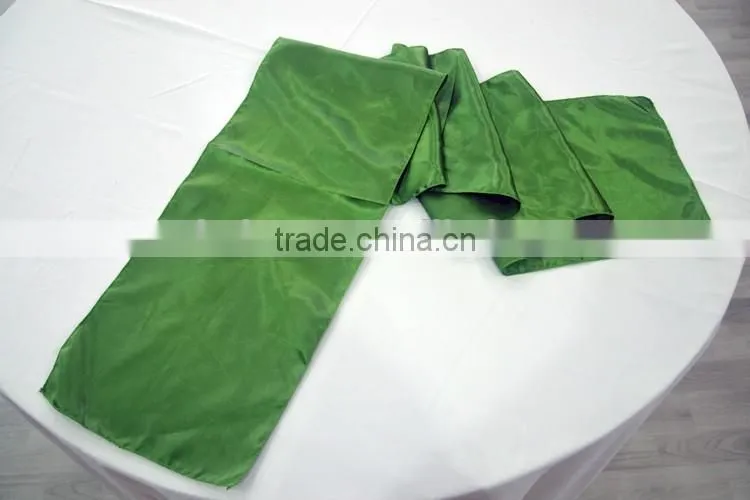 Cheap wedding plain satin table runner